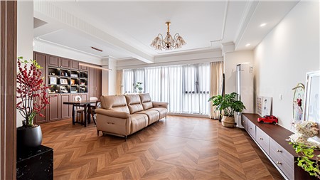 23w打造輕法中古風(fēng)格的家156m² | 麗爾曼頓全房全屋定制